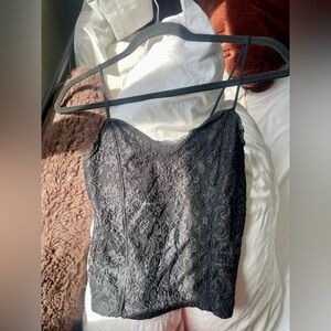 BRAND NEW Stradivarius Lace Cropped Tank Top